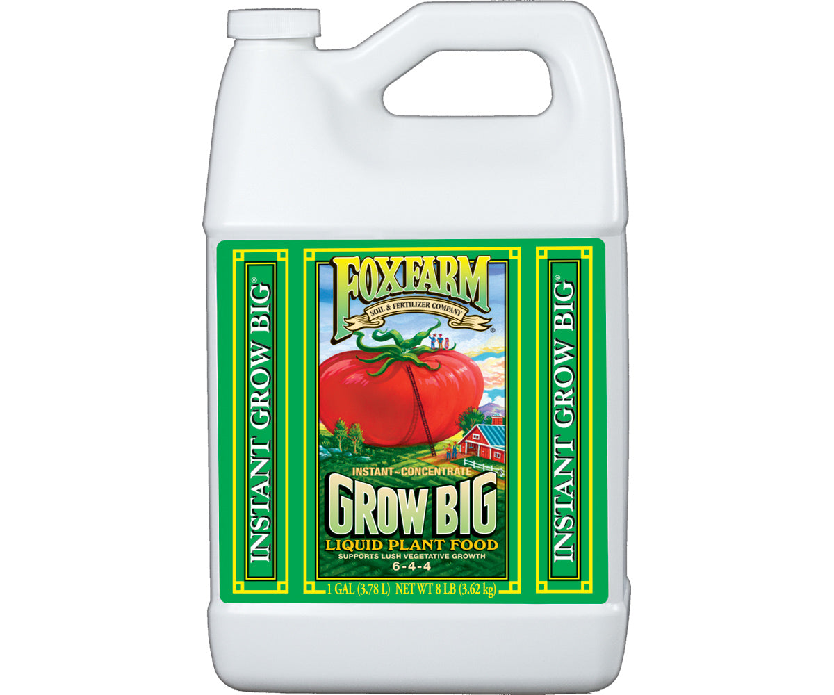GALLON - FoxFarm Grow Big Liquid Concentrate 1 Gallon (GREEN LABEL)