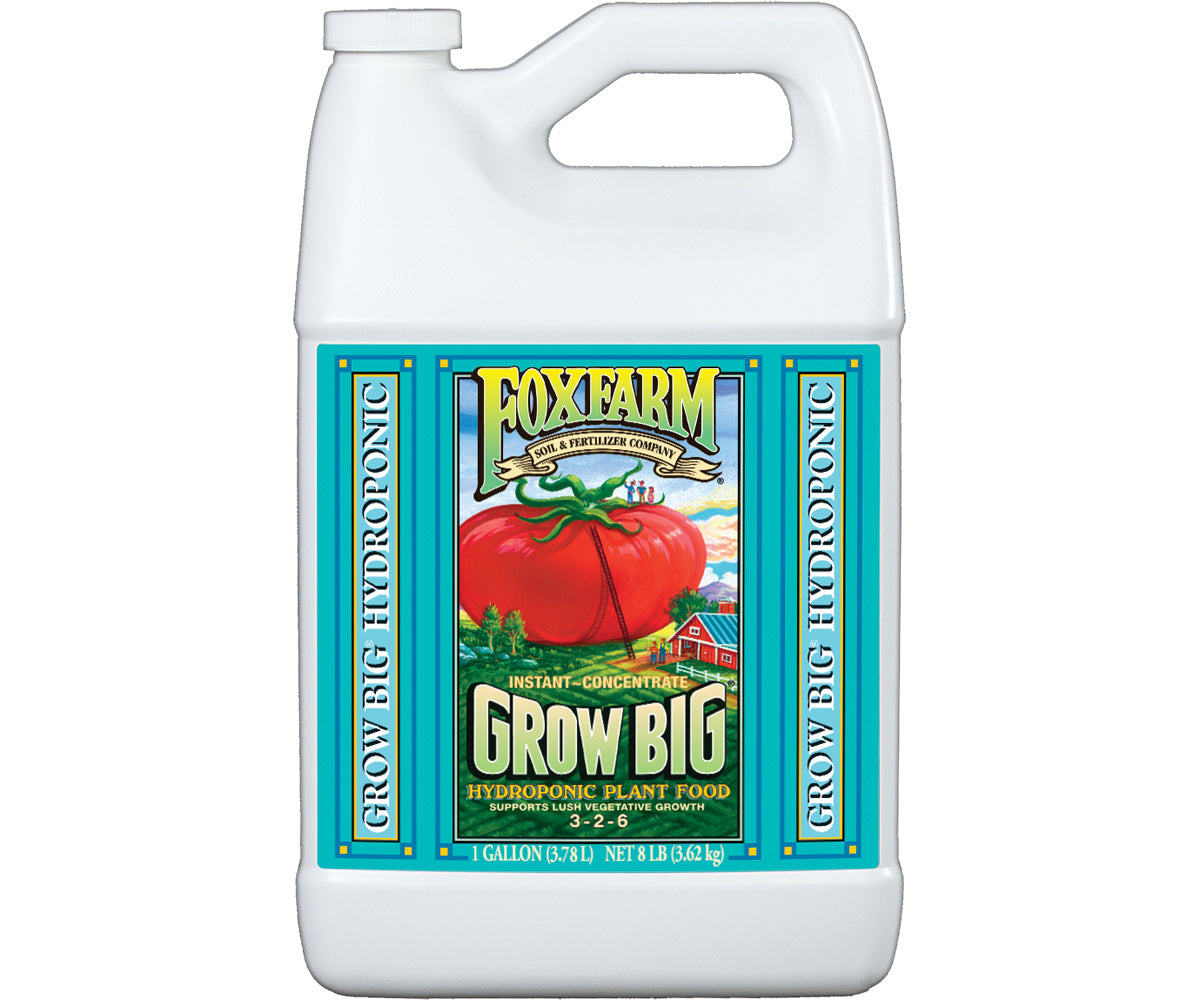BLUE GALLON - FoxFarm Grow Big HYDRO Liquid Concentrate 1 Gallon (BLUE LABEL)