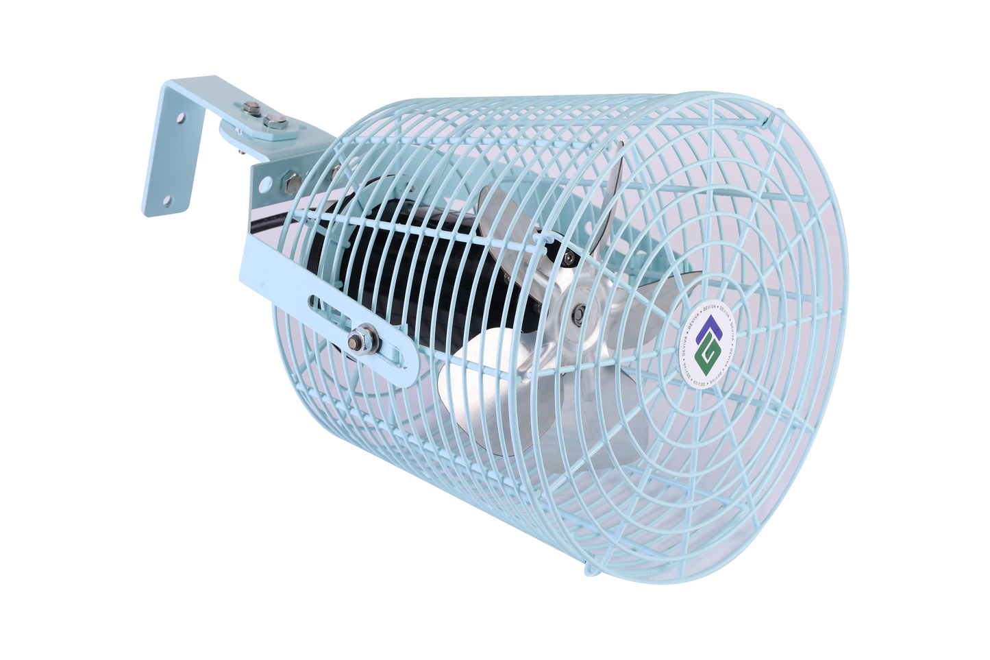 GEVIVA Circulation Fan 8″ 960CFM. 120V~277V. Adjustable 20-100% Speed Control. IP65 Water Resistant.