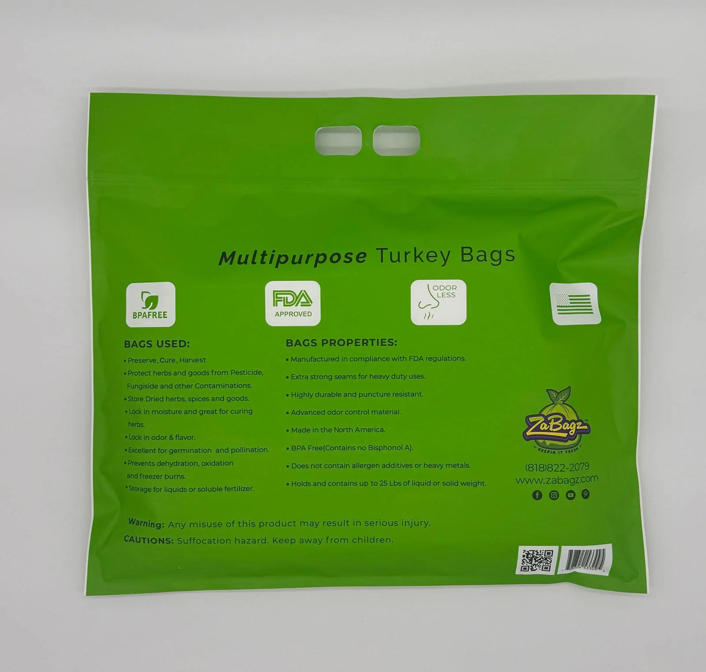 Multipurpose Turkey Oven Bags 18" x 24" 100 pcs by ZaBagz