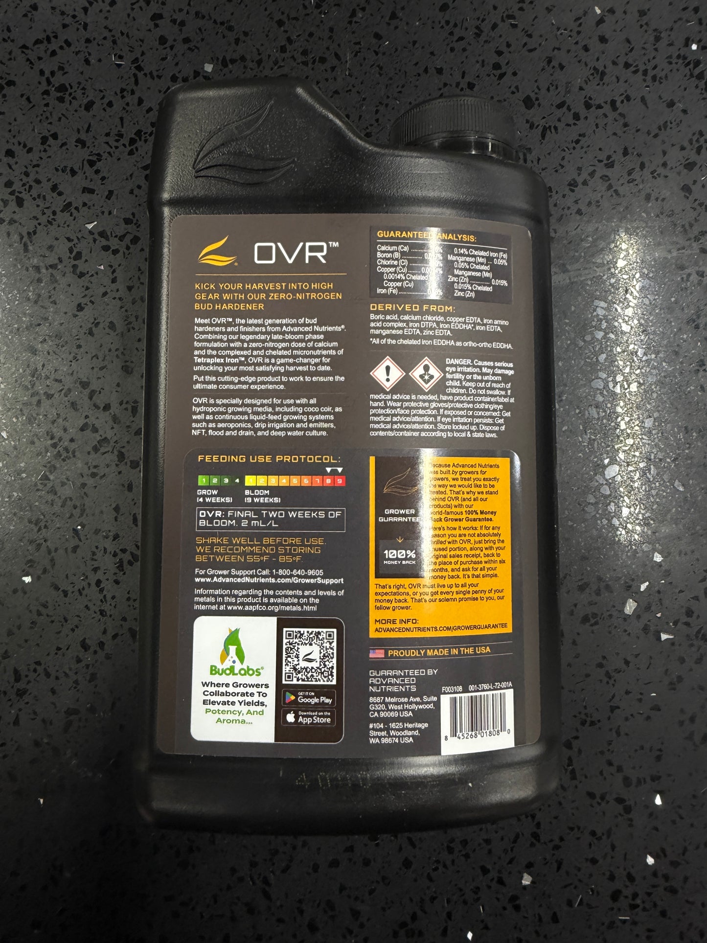 Advanced Nutrients OVR 8th Generation 1 Liter