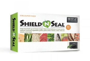 Shield N Seal Vacuum Seal Bags (Black and Black, 11" x 24")