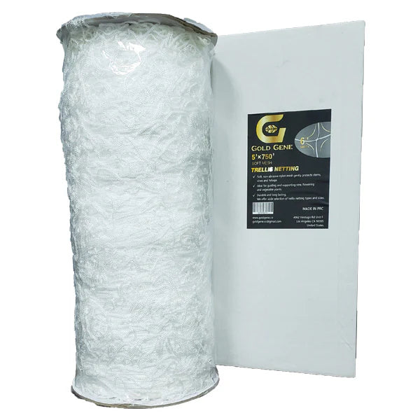 Gold Gene® Trellis Netting, Soft Mesh Nylon, Bulk Roll (5' x 750' ft.)