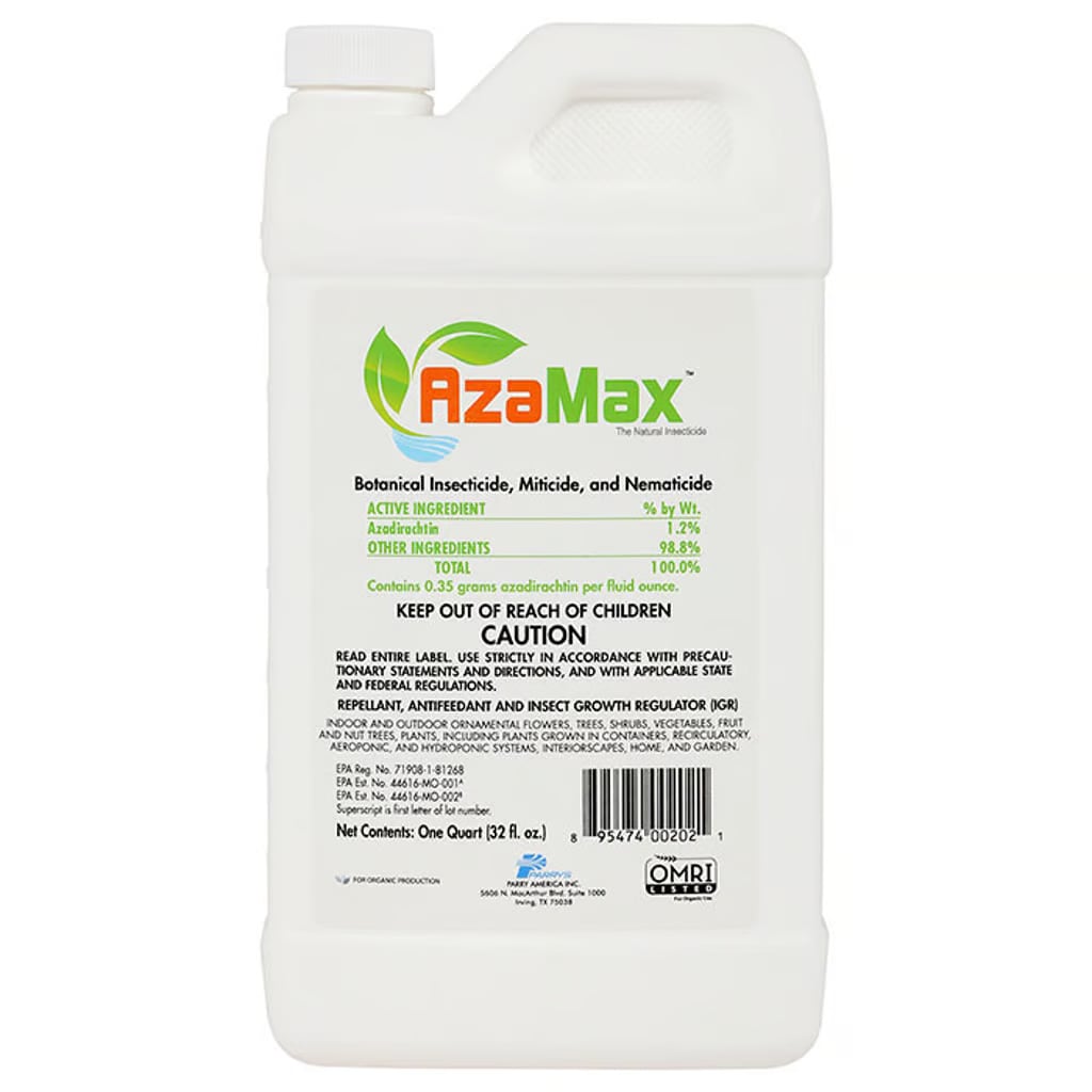 General Hydroponics AzaMax Insecticide, Miticide, & Nematicide Concentrate