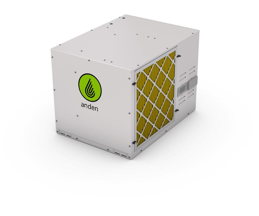 The Complete Anden Dehumidifier Guide for Commercial Cannabis (2026): A130, A210, A320, A710, and the Aprilaire HVAC Heritage That Defines the Brand