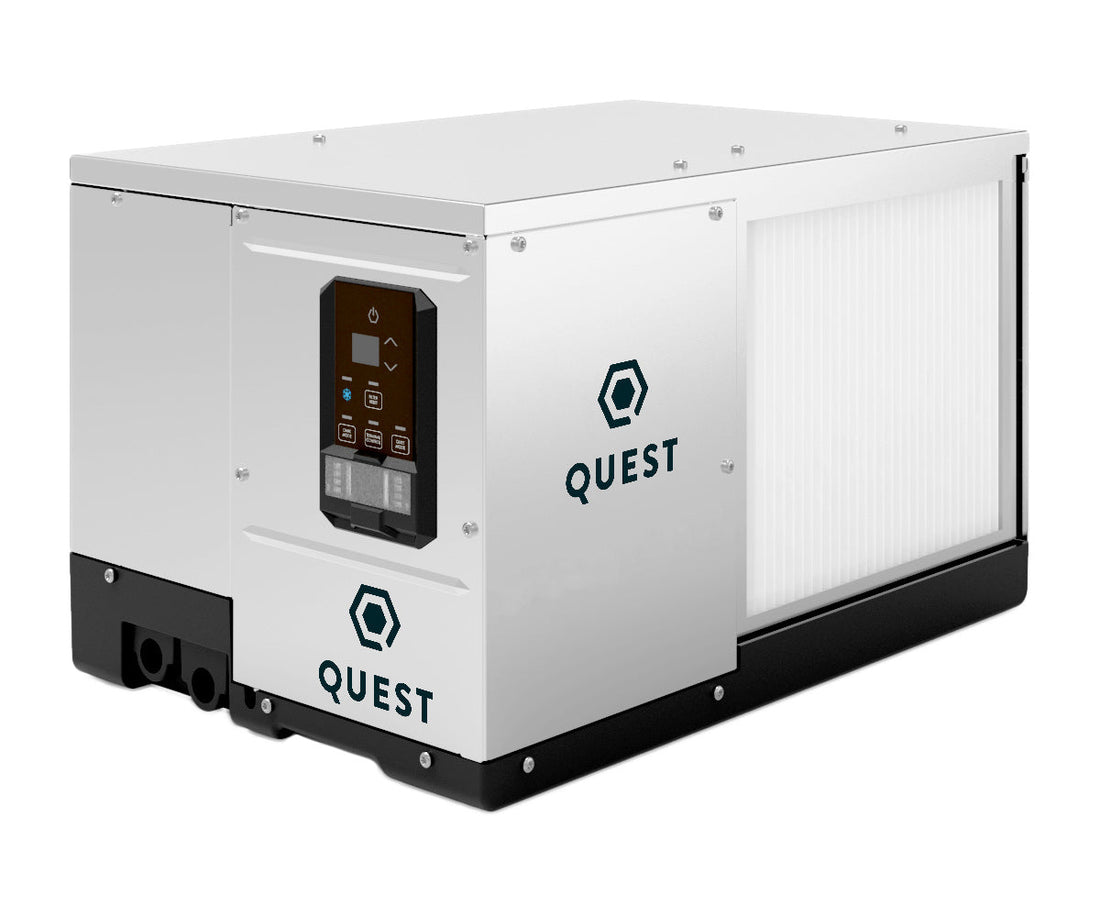 The Complete Cannabis Dehumidifier Buyer's Guide (2026): Sizing Math, Form Factor, and Quest vs Anden vs AirGrean Head-to-Head