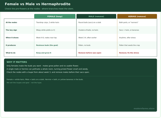 Male vs Female Cannabis Plants: How to Tell Them Apart