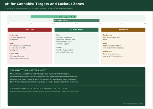 pH for Cannabis: Targets, Measuring, and Fixing Lockout