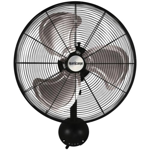 Hurricane Pro High Velocity Oscillating Metal Wall Mount Fan 20 in -- DISCO