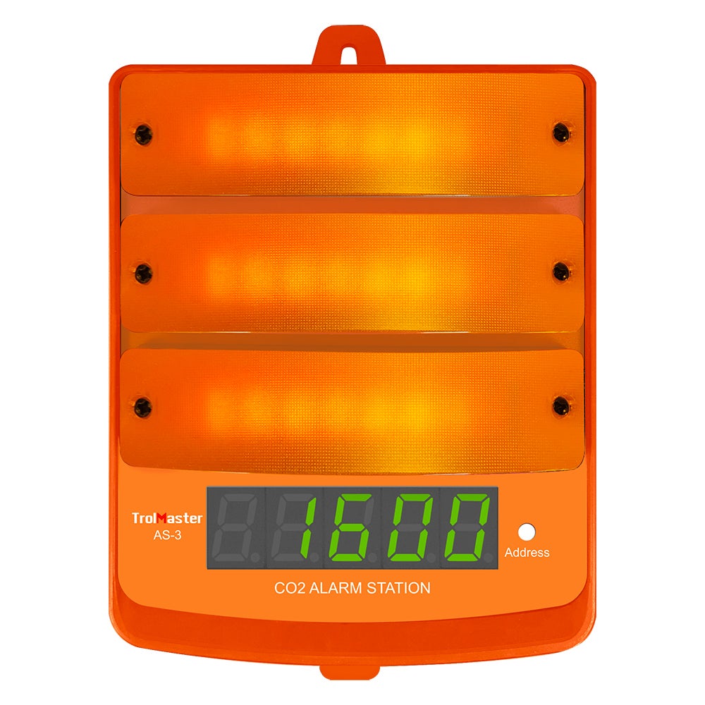 TrolMaster CO2 Alarm Station Amber Light for Carbon-X System