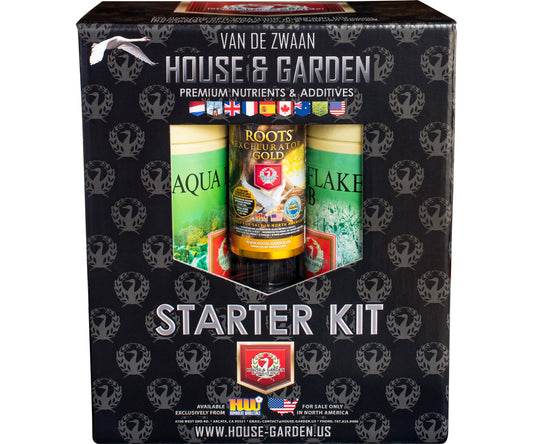 House & Garden Aqua Flakes Starter Kit (Includes Roots Excelurator Gold)