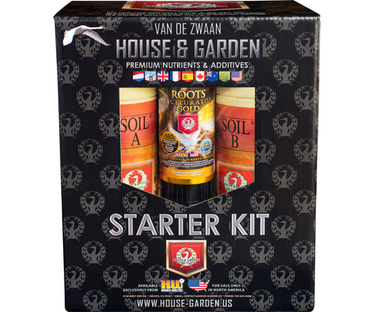 House and Garden Soil A and B Starter Kit (Includes Roots Excelurator Gold)