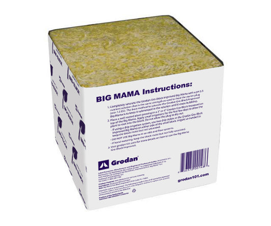 CASE OF 18 - Grodan Improved Gro-Block Big Mama, 8" x 8" x 8", no hole - GR80 #286660