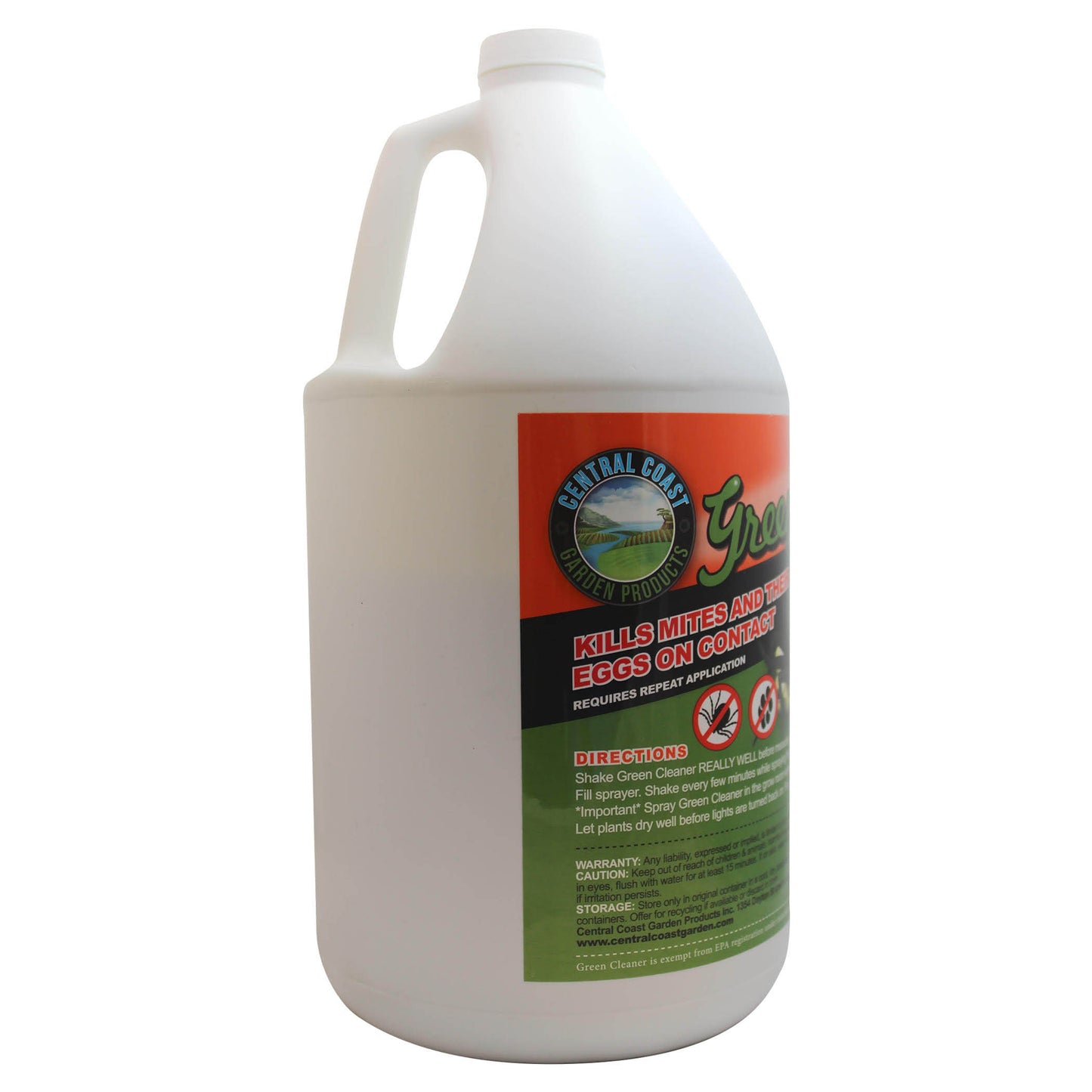 Green Central Coast Green Cleaner Gallon 128 oz - Kills mites and eggs & powdery mildew