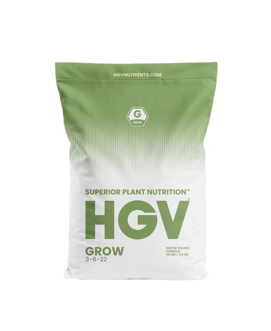 HGV Nutrients Growth Formula 3-6-22, 25 lbs.