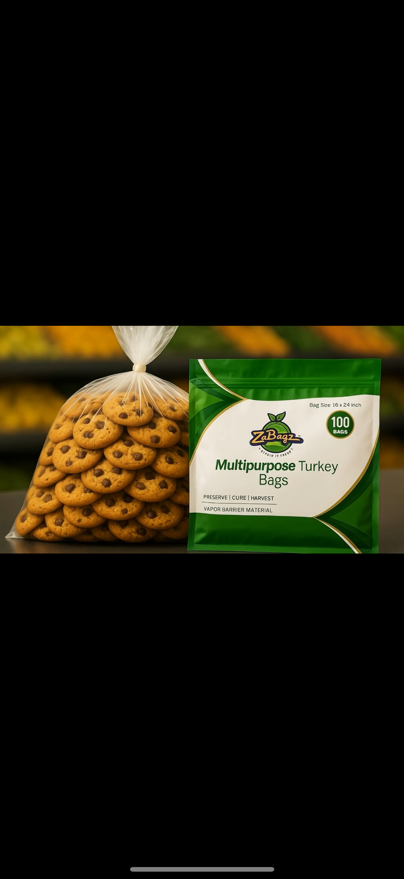 Multipurpose  Oven Bags/ Turkey Bags 18" x 24" 100 pcs by ZaBagz