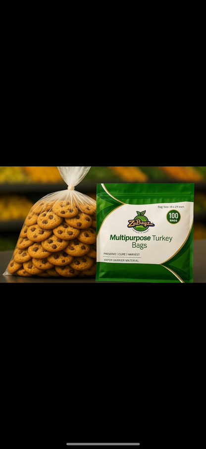 Multipurpose  Oven Bags/ Turkey Bags 18" x 24" 100 pcs by ZaBagz