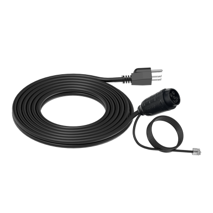 Under Canopy Light Power Cord 240V (NEMA 6-15P – double flat + ground) with attached Data Cable