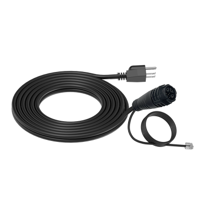 Under Canopy Light Power Cord 240V (NEMA 6-15P – double flat + ground) with attached Data Cable