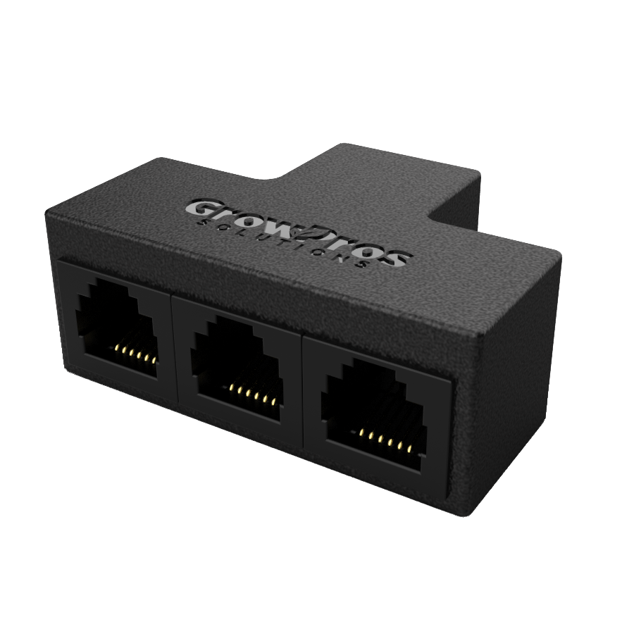 1 to 3 RJ12 data splitter for Grow Pros Solutions Grow Lights