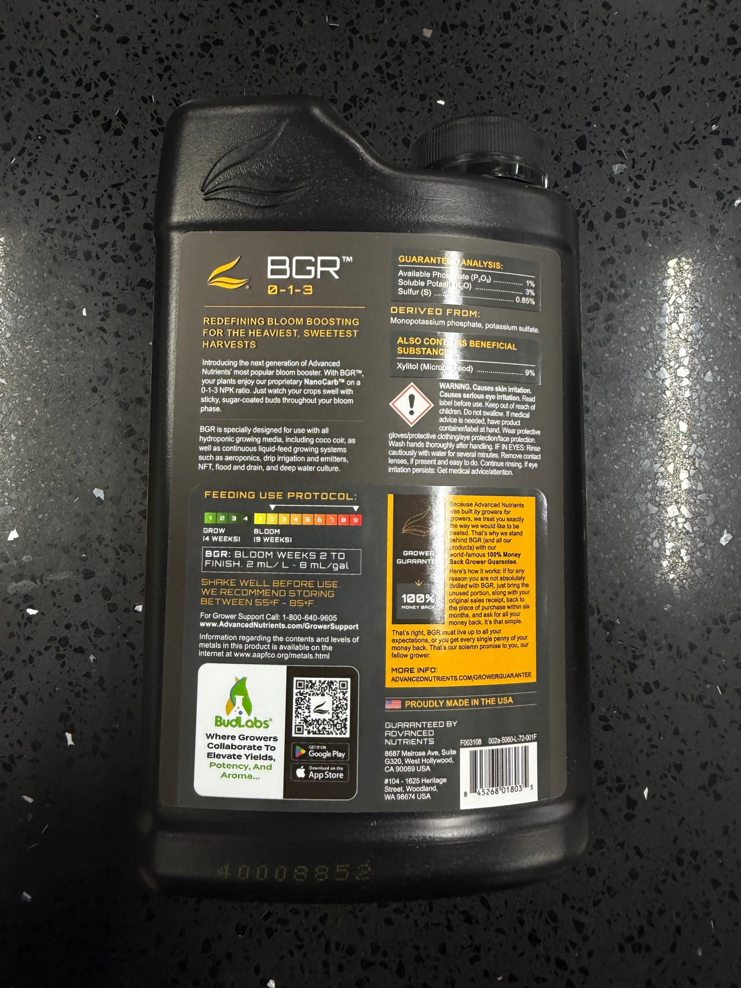 Advanced Nutrients BGR 8th Generation 1 Liter