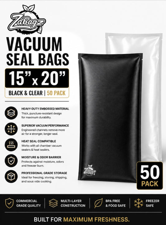 Zabagz Vacuum Seal Bagz 15x20" 50ct